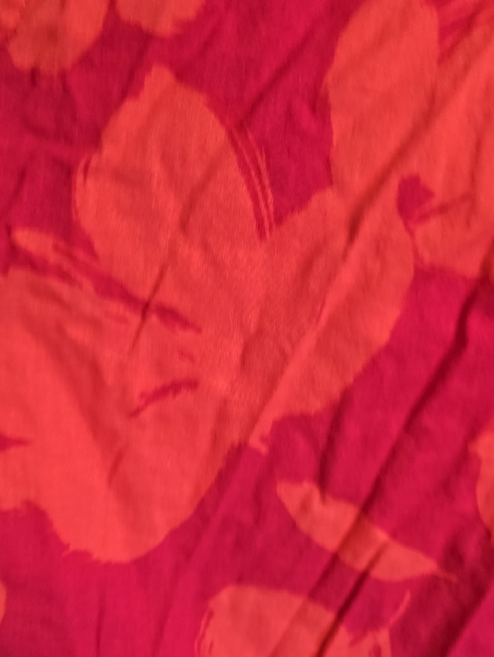 GAP Men’s Short-Sleeve Floral Button-Up in Pink & Orange - Picture 4 of 4